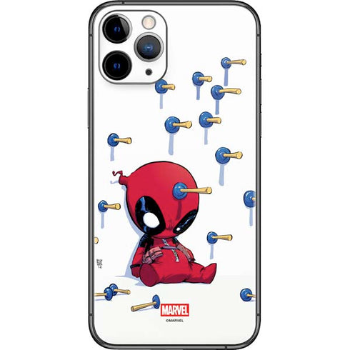 Marvel Deadpool Babypool Playing iPhone 11 Pro Skin