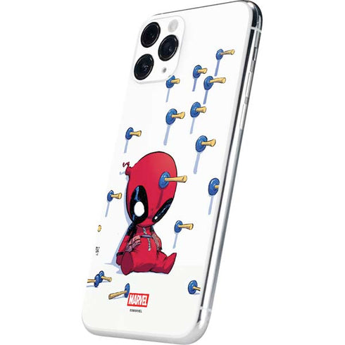 Marvel Deadpool Babypool Playing iPhone 11 Pro Skin