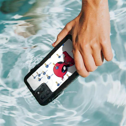 Marvel Deadpool Babypool Playing iPhone 11 Pro Waterproof Case