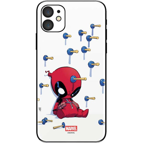 Marvel Deadpool Babypool Playing iPhone 11 Skin