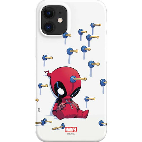 Marvel Deadpool Babypool Playing iPhone 12 Mini Lite Case