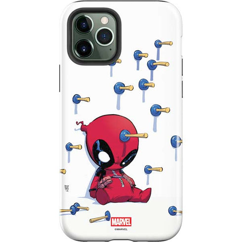 Marvel Deadpool Babypool Playing iPhone 12 Pro Impact Case