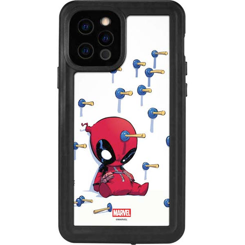 Marvel Deadpool Babypool Playing iPhone 12 Pro Waterproof Case
