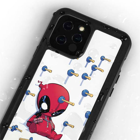 Marvel Deadpool Babypool Playing iPhone 12 Pro Waterproof Case