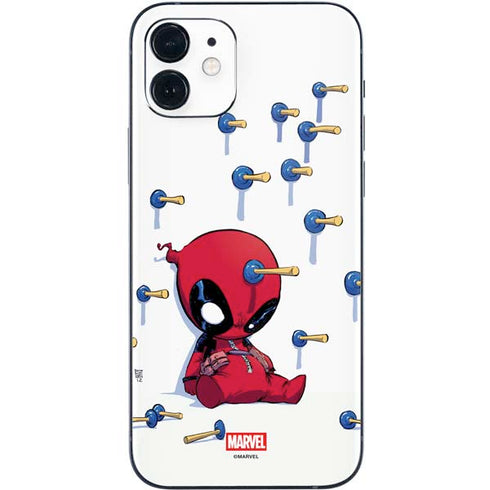 Marvel Deadpool Babypool Playing iPhone 12 Skin