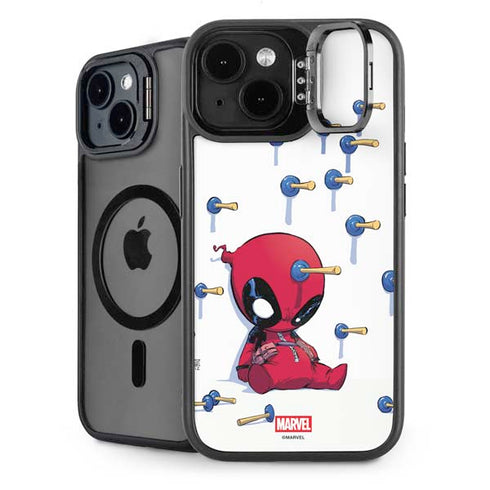 Marvel Deadpool Babypool Playing iPhone 13 Kickstand Case
