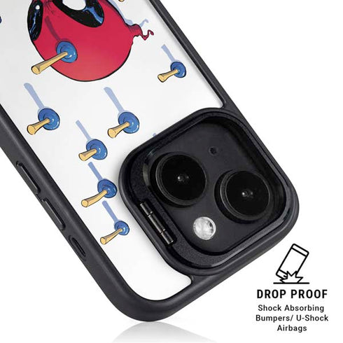 Marvel Deadpool Babypool Playing iPhone 13 Kickstand Case