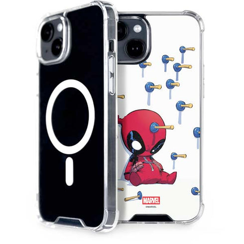 Marvel Deadpool Babypool Playing iPhone 13 MagSafe Case