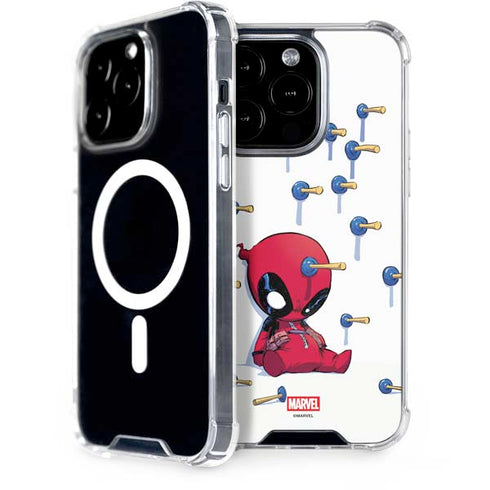 Marvel Deadpool Babypool Playing iPhone Cases