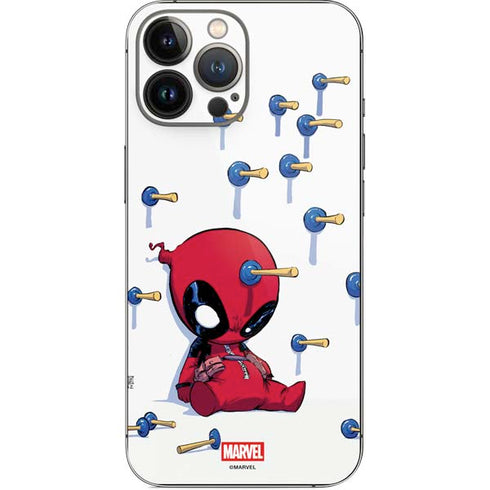 Marvel Deadpool Babypool Playing iPhone 13 Pro Max Skin