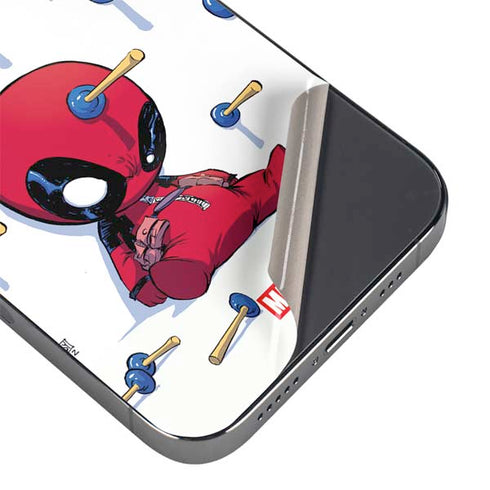 Marvel Deadpool Babypool Playing iPhone 13 Pro Skin