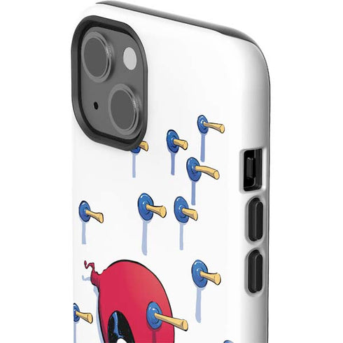 Marvel Deadpool Babypool Playing iPhone 14 Impact Case