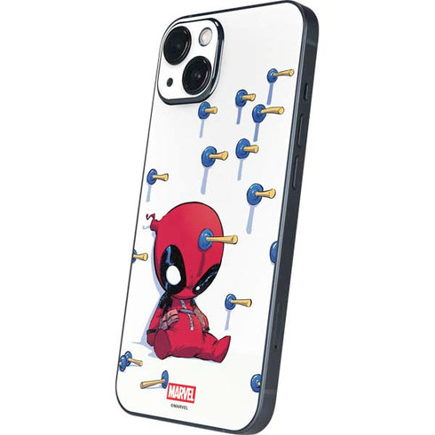 Marvel Deadpool Babypool Playing iPhone 14 Plus Skin