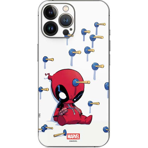 Marvel Deadpool Babypool Playing iPhone 14 Pro Max Skin