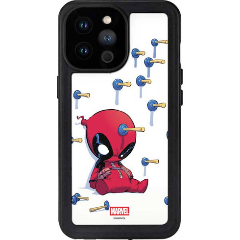 Marvel Deadpool Babypool Playing iPhone 14 Pro Max Waterproof Case