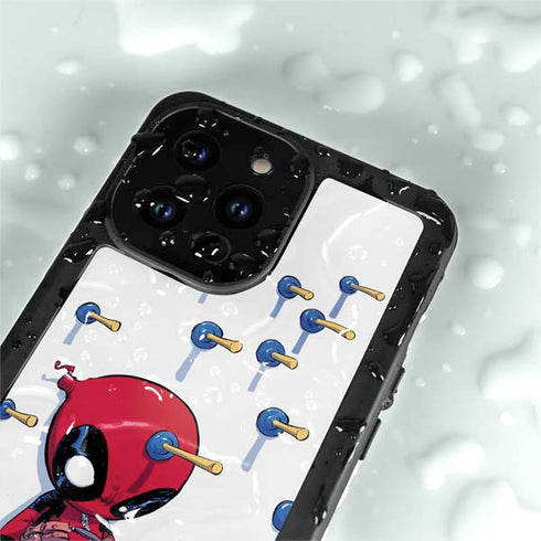 Marvel Deadpool Babypool Playing iPhone 14 Pro Max Waterproof Case