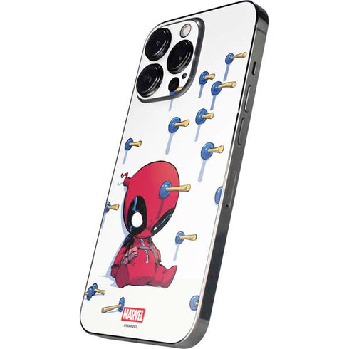 Marvel Deadpool Babypool Playing iPhone 14 Pro Skin
