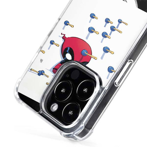 Marvel Deadpool Babypool Playing iPhone 15 Pro MagSafe Case