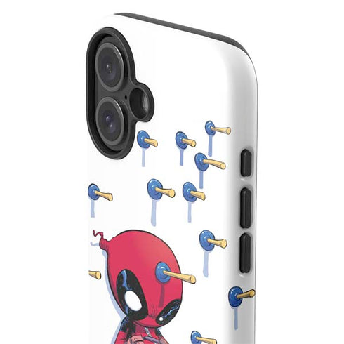 Marvel Deadpool Babypool Playing iPhone 16 Impact Case