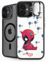 Marvel Deadpool Babypool Playing iPhone 16 Plus Kickstand Case