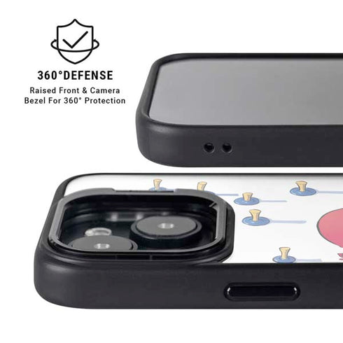 Marvel Deadpool Babypool Playing iPhone 16 Plus Kickstand Case