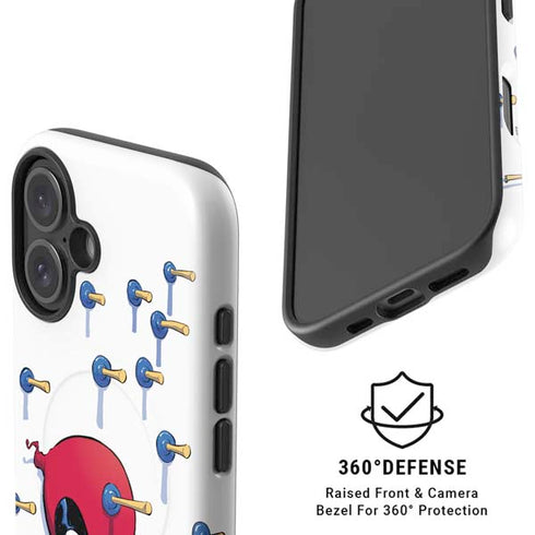 Marvel Deadpool Babypool Playing iPhone 16 Plus Magsafe Impact Case