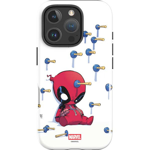 Marvel Deadpool Babypool Playing iPhone 16 Pro Impact Case