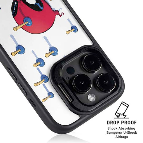 Marvel Deadpool Babypool Playing iPhone 16 Pro Kickstand Case