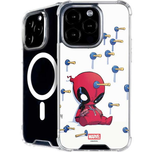 Marvel Deadpool Babypool Playing iPhone 16 Pro Max MagSafe Case