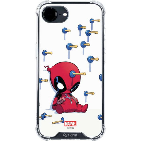 Marvel Deadpool Babypool Playing iPhone 16e Clear Case