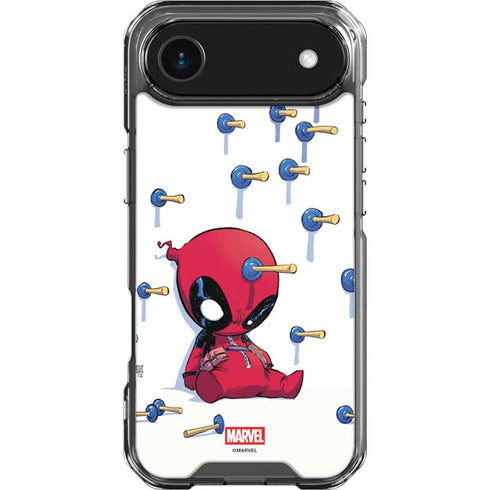 Marvel Deadpool Babypool Playing iPhone 17 Air Clear Case