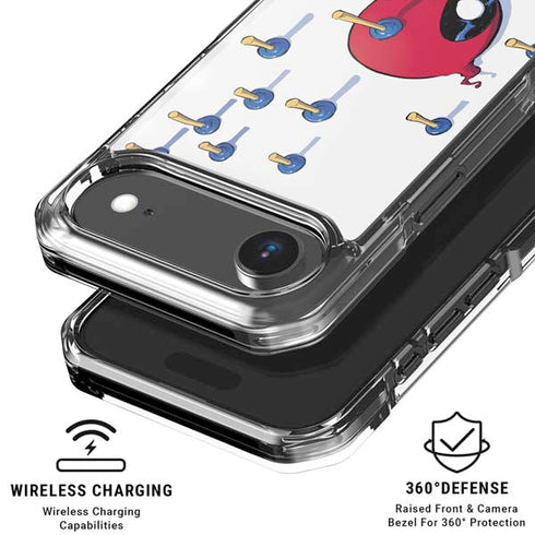 Marvel Deadpool Babypool Playing iPhone 17 Air Clear Case