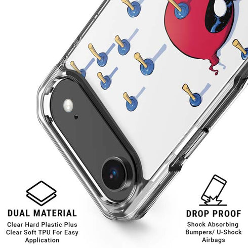 Marvel Deadpool Babypool Playing iPhone 17 Air Clear Case