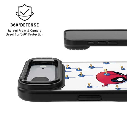 Marvel Deadpool Babypool Playing iPhone 17 Air Kickstand Case
