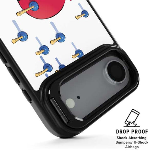 Marvel Deadpool Babypool Playing iPhone 17 Air Kickstand Case