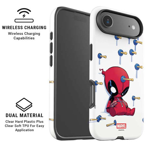 Marvel Deadpool Babypool Playing iPhone 17 Air Magsafe Impact Case