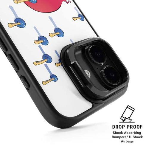 Marvel Deadpool Babypool Playing iPhone 17 Kickstand Case