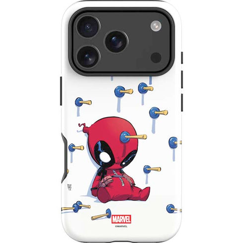 Marvel Deadpool Babypool Playing iPhone 17 Pro Impact Case