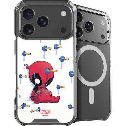 Marvel Deadpool Babypool Playing iPhone 17 Pro MagSafe Case