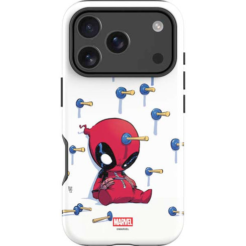 Marvel Deadpool Babypool Playing iPhone 17 Pro Max Impact Case