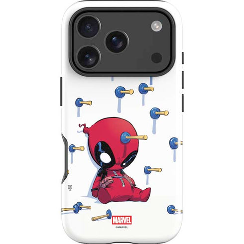 Marvel Deadpool Babypool Playing iPhone 18 Pro Impact Case