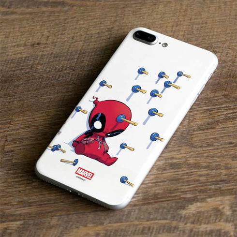 Marvel Deadpool Babypool Playing iPhone 8 Plus Skin