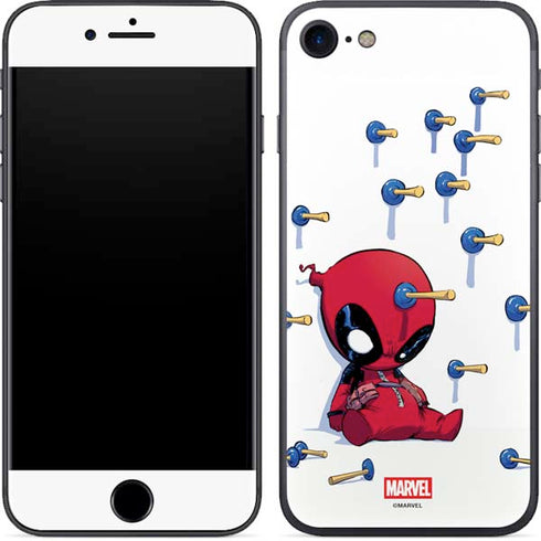 Marvel Deadpool Babypool Playing iPhone 8 Skin