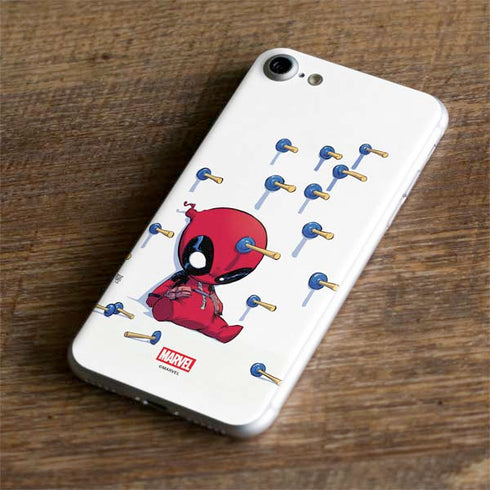 Marvel Deadpool Babypool Playing iPhone 8 Skin