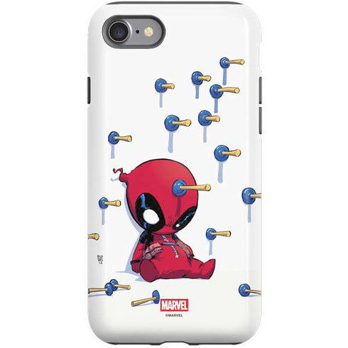 Marvel Deadpool Babypool Playing iPhone SE (2nd & 3rd Gen) Pro Case