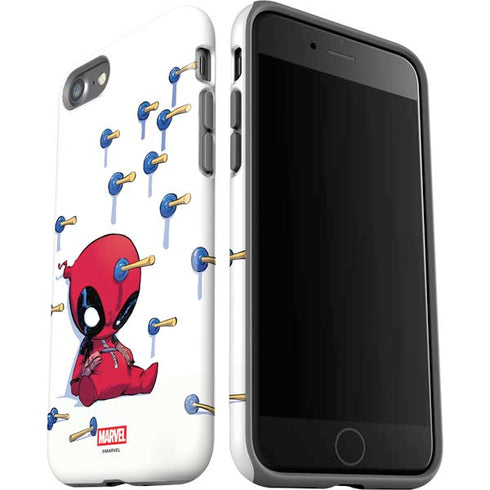 Marvel Deadpool Babypool Playing iPhone SE (2nd & 3rd Gen) Pro Case