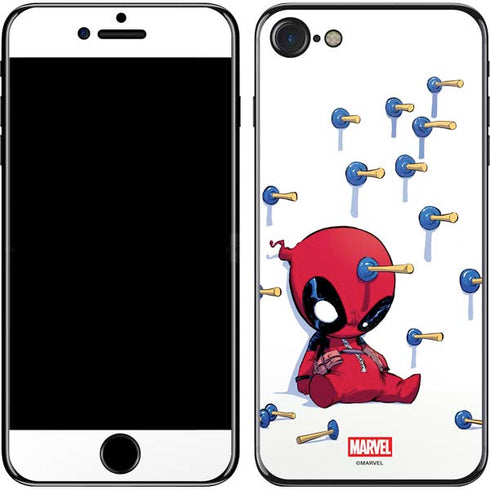 Marvel Deadpool Babypool Playing iPhone SE (2nd & 3rd Gen) Skin