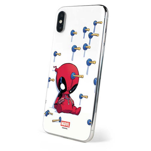 Marvel Deadpool Babypool Playing iPhone X Skin