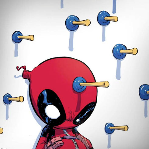 Marvel Deadpool Babypool Playing iPhone X Skin