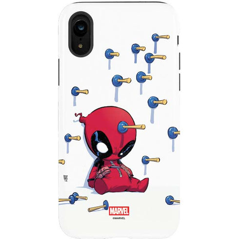 Marvel Deadpool Babypool Playing iPhone XR Pro Case
